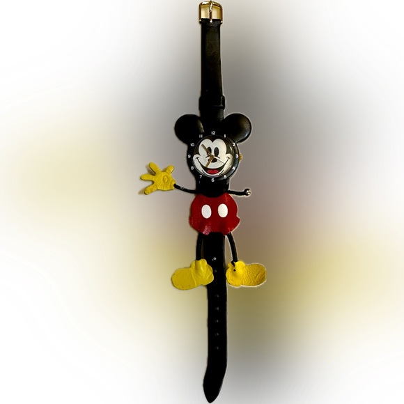 VTG 80’s LORUS RZK133-4 MICKEY MOUSE FULL BODY FLAWED WATCH DISNEY MISSING GLOVE - Picture 4 of 13